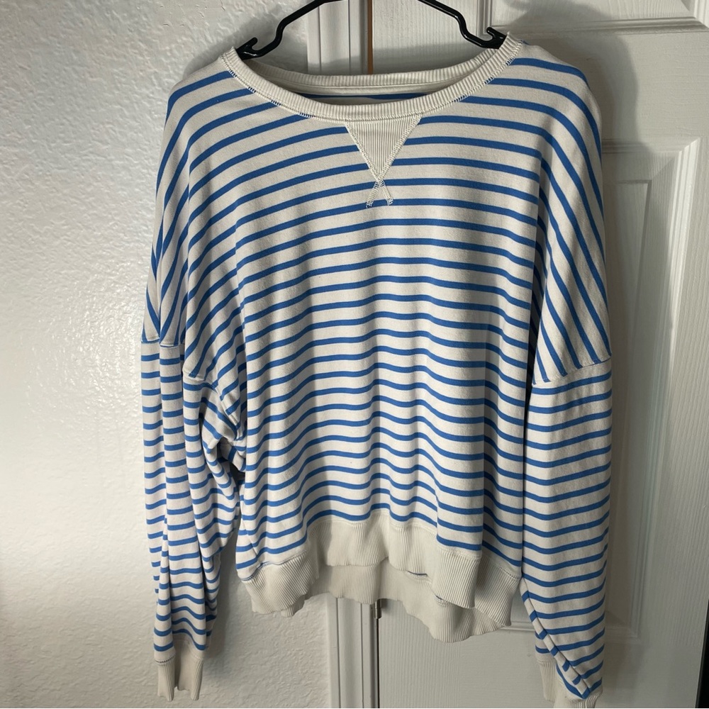 American Eagle Stripe Sweatshirt